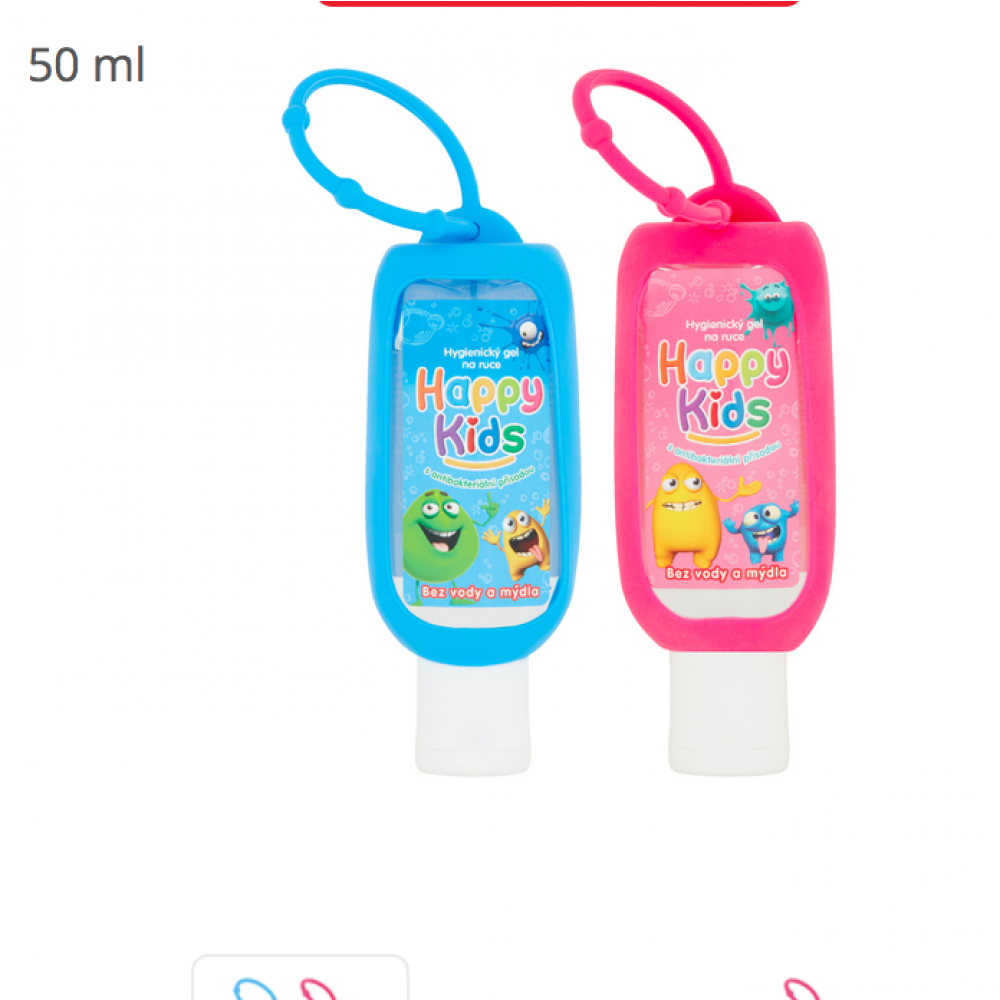 Kids Hygienický gel na ruce s antibakteriální přísadou 50ml - mix 