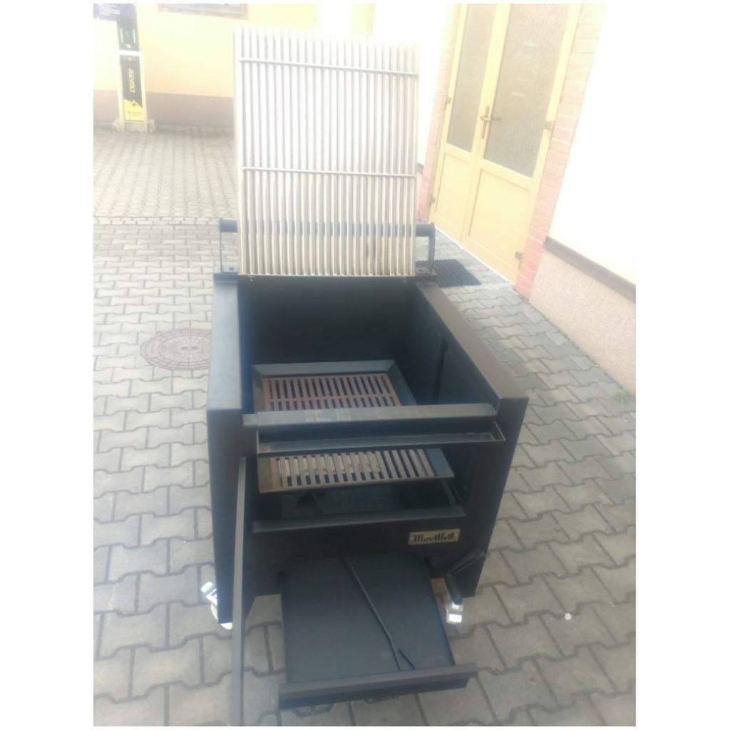 Profesionální gril barbecue na dřevěné uhlí Movilfrit M80