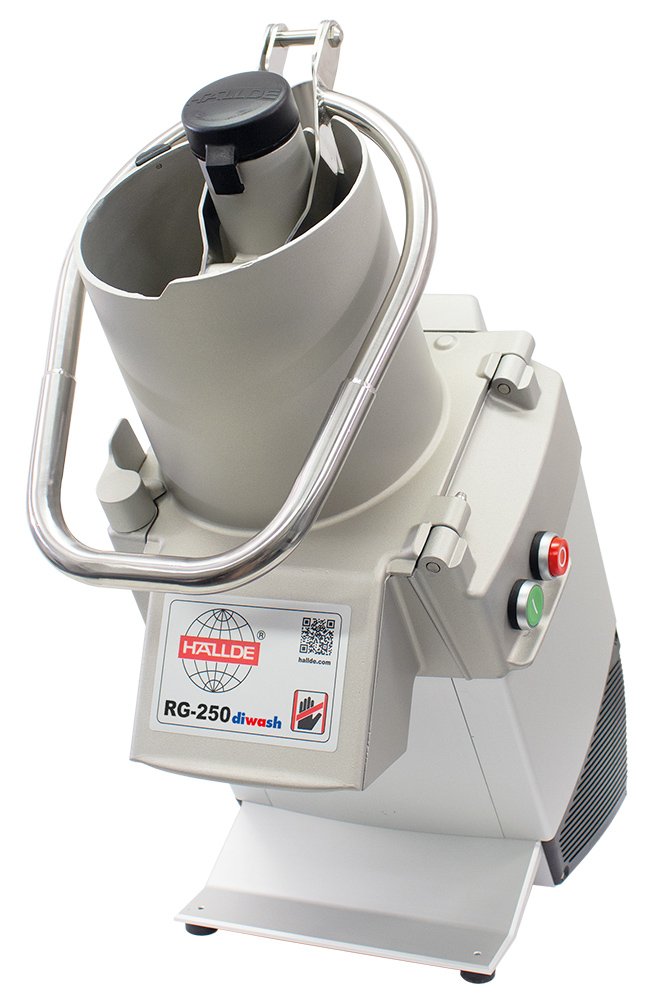 Krouhač zeleniny Hallde RG-250 diwash/ 230V 50Hz, přítlačná páka, až 1000 porcí denně