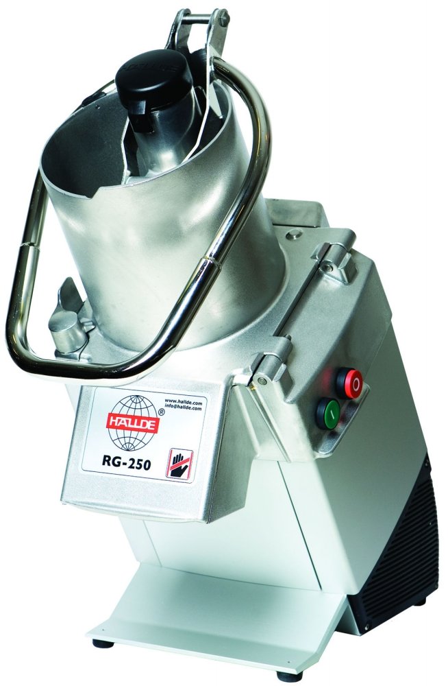 Krouhač zeleniny Hallde RG-250/ 230V 50Hz, přítlačná páka, 50 - 800 porcí denně