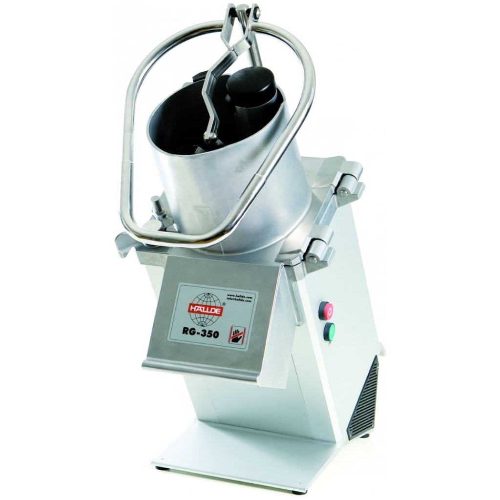 Krouhač zeleniny Hallde RG-350 Manuální páka / 230V 50Hz, 400 -1200 porcí denně, zpracuje až 12 kg / min s ručním plněním
