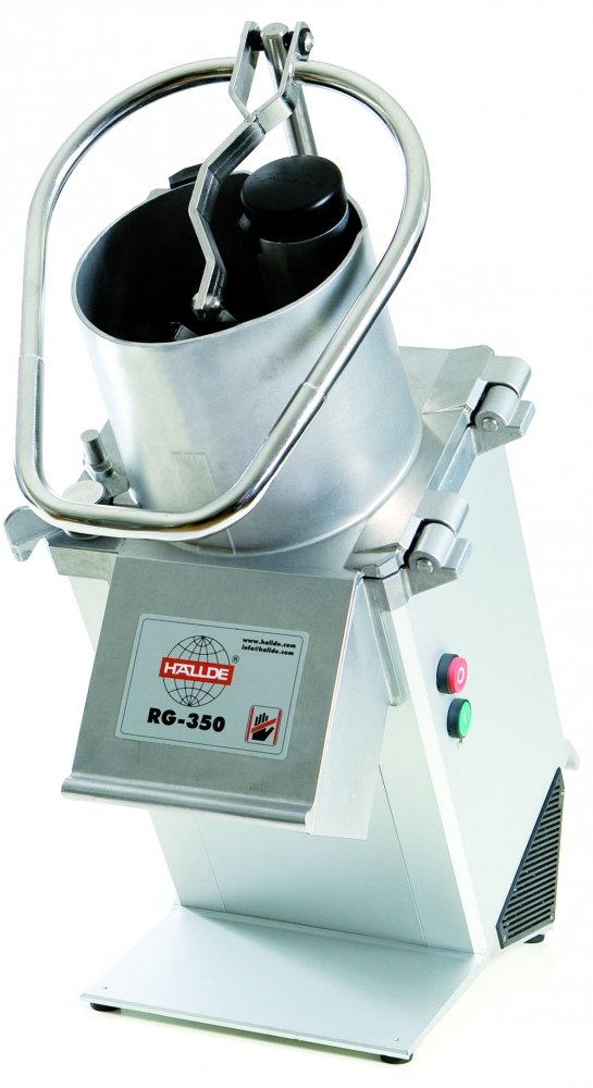 Krouhač zeleniny Hallde RG-350 Manuální páka / 230V 50Hz, 400 -1200 porcí denně, zpracuje až 12 kg / min s ručním plněním