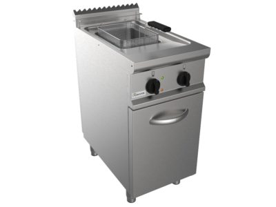 Fritéza elektrická, 13l, 12,0kW, 400V, šířka 400mm, skříňový modul uzavřený