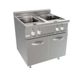 Fritéza elektrická, 17l+17l, 33,0kW, 400V, šířka 800mm, skříňový modul uzavřený