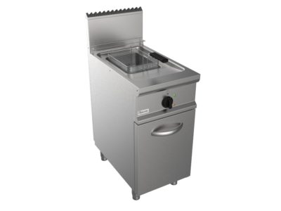 Fritéza plynová, nepřímý ohřev, 13l, 12,0kW, šířka 400mm, skříňový modul uzavřený