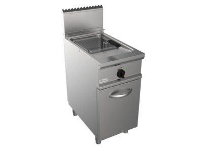 Fritéza plynová, nepřímý ohřev, 17l, 16,0kW, šířka 400mm, skříňový modul uzavřený