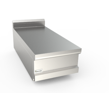 Neutrální pracovní plocha hladká, šířka 350 mm, horní modul