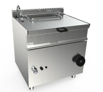 Smažící pánev plynová, 40l, 12,0kW, šířka 800mm, manuální vyklápění