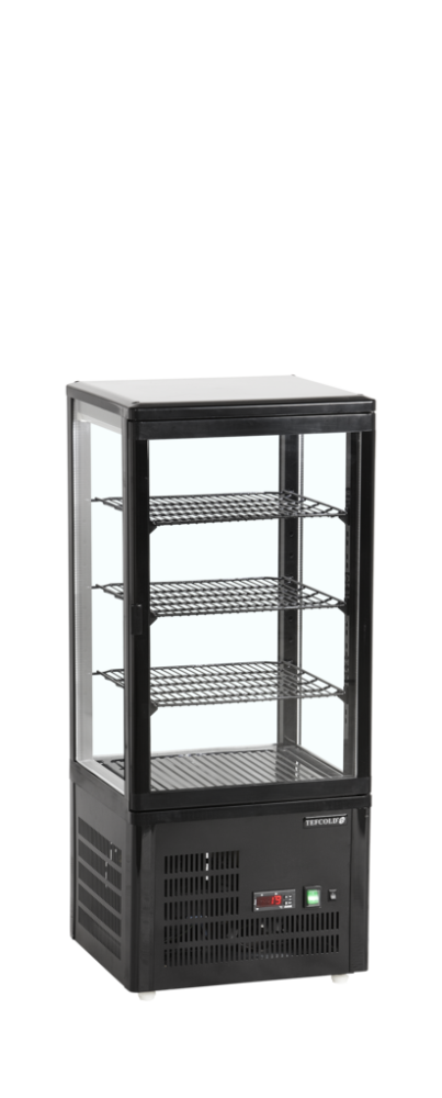 Chladicí vitrína stolní, černá TEFCOLD UPD 80 BLACK