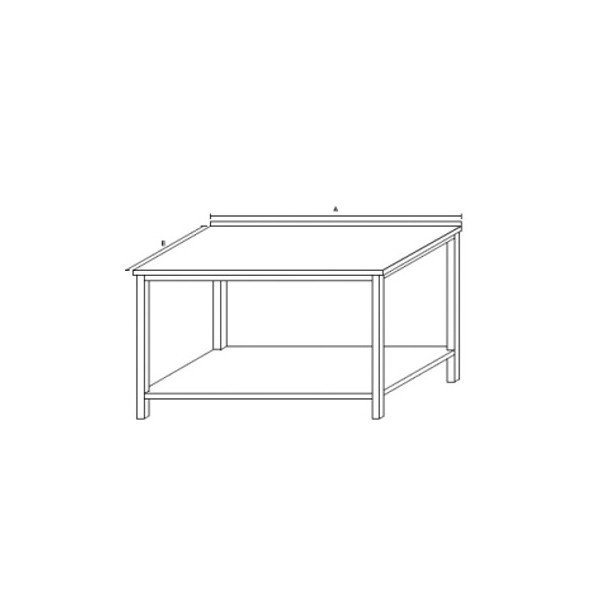 PS   Pracovní stůl s policí 800x700