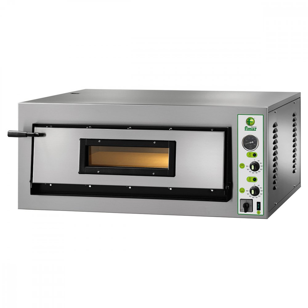 Pec na pizzu elektrická  (400 V), jednokomorová, manuální ovládání, 9 kW