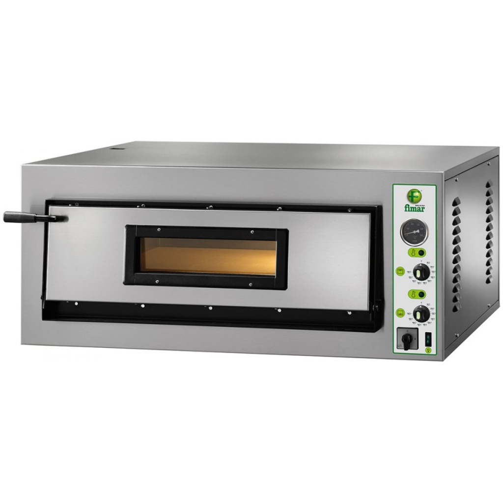 Pec na pizzu elektrická (230 V), jednokomorová, manuální ovládání, 4,2 kW