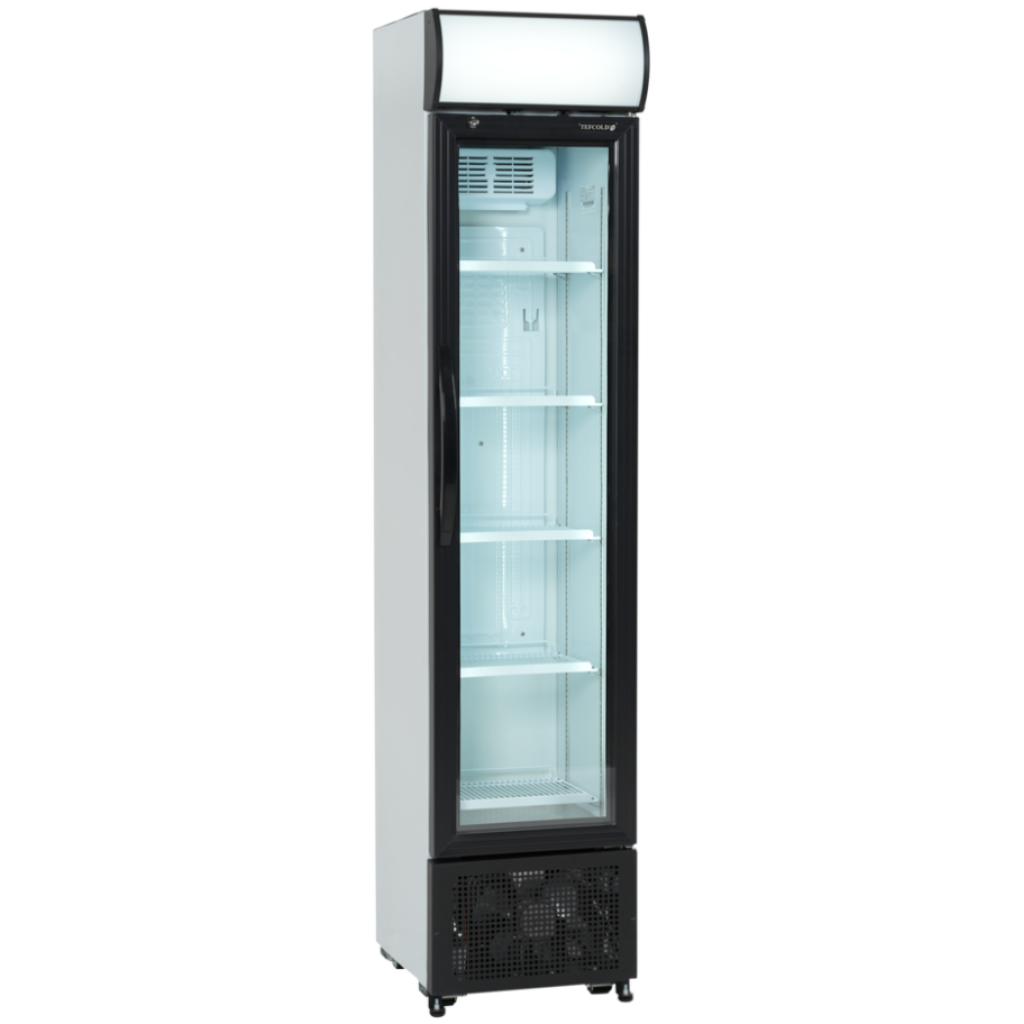 Chladicí skříň prosklené dveře TEFCOLD FSC 175H