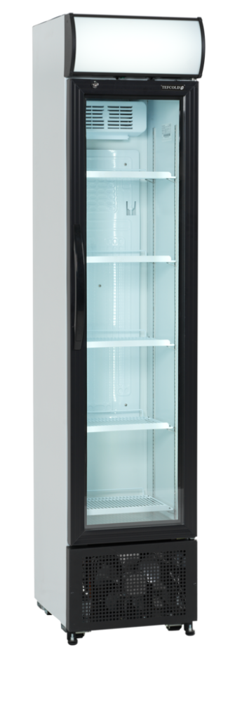 Chladicí skříň prosklené dveře TEFCOLD FSC 175H