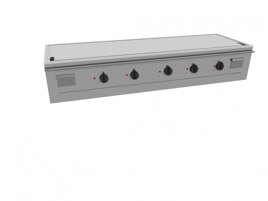 Elektrická deska Teppanyak, 5  zón,  šířka 2000 mm, stolní model