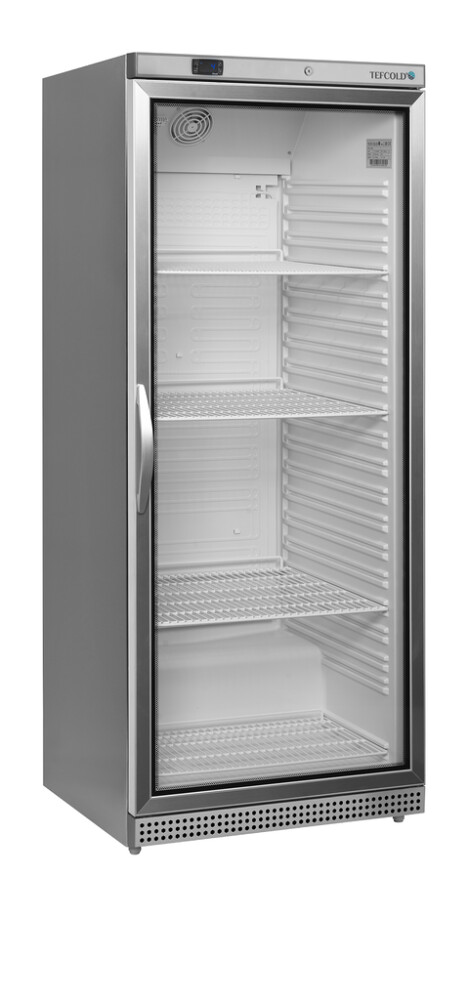 Chladicí skříň prosklené dveře, nerez TEFCOLD UR 600 SG