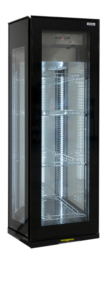 Chladicí vitrína cukrářská obslužná, černá NORDline RT 400L-2 Black