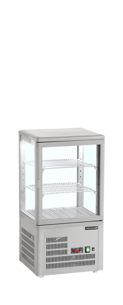 Chladicí vitrína stolní, šedá TEFCOLD UPD 60 GREY
