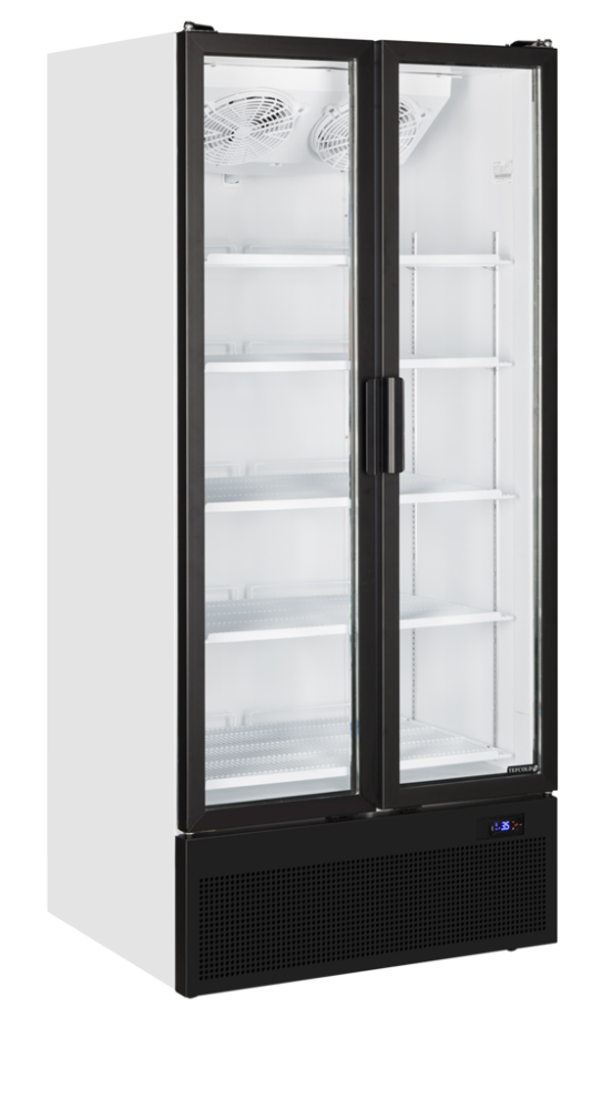 Chladicí skříň prosklené kř. dveře TEFCOLD FS890H