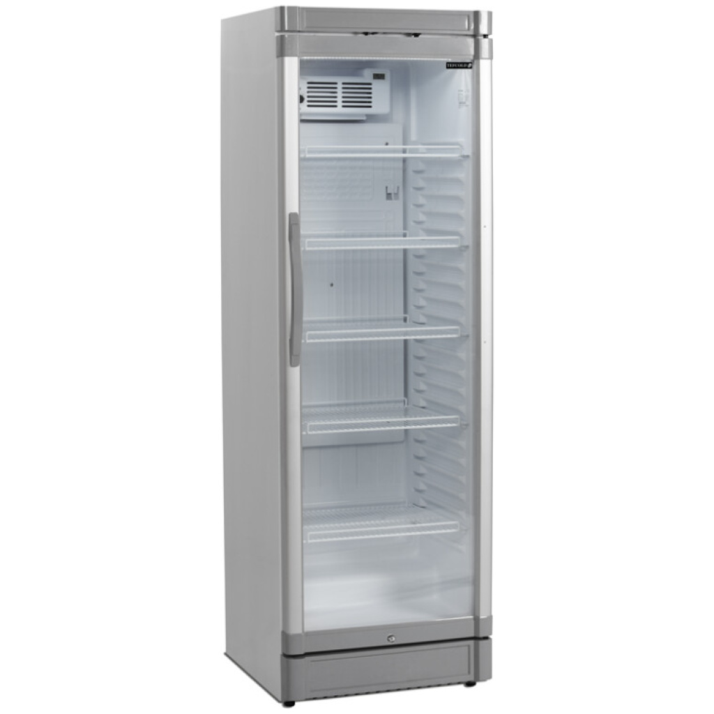 Chladicí skříň prosklené dveře TEFCOLD GBC 375