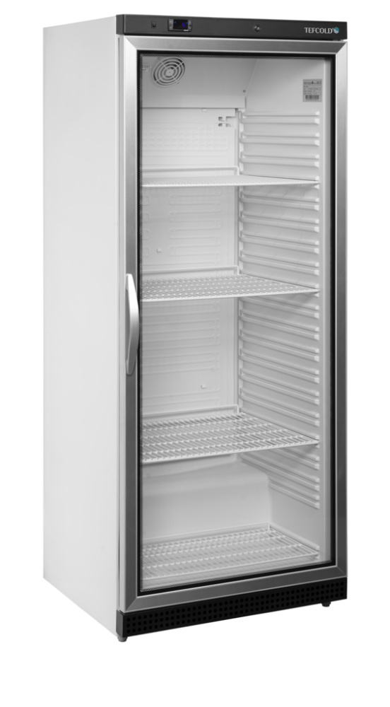 Chladicí skříň prosklené dveře, bílá TEFCOLD UR 600 G