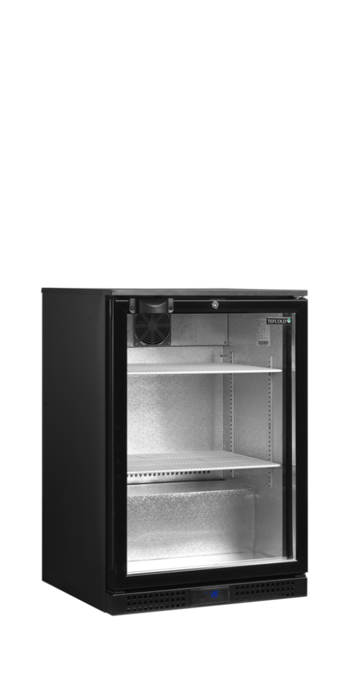 Minibar prosklené křídlové dveře, černá TEFCOLD DB126H