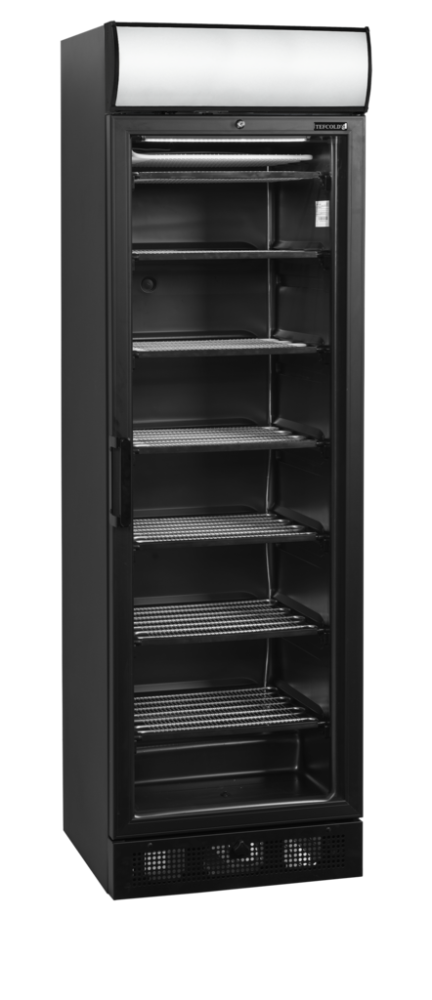 Mrazicí skříň prosklené dveře, černá TEFCOLD UFSC371GCP Black