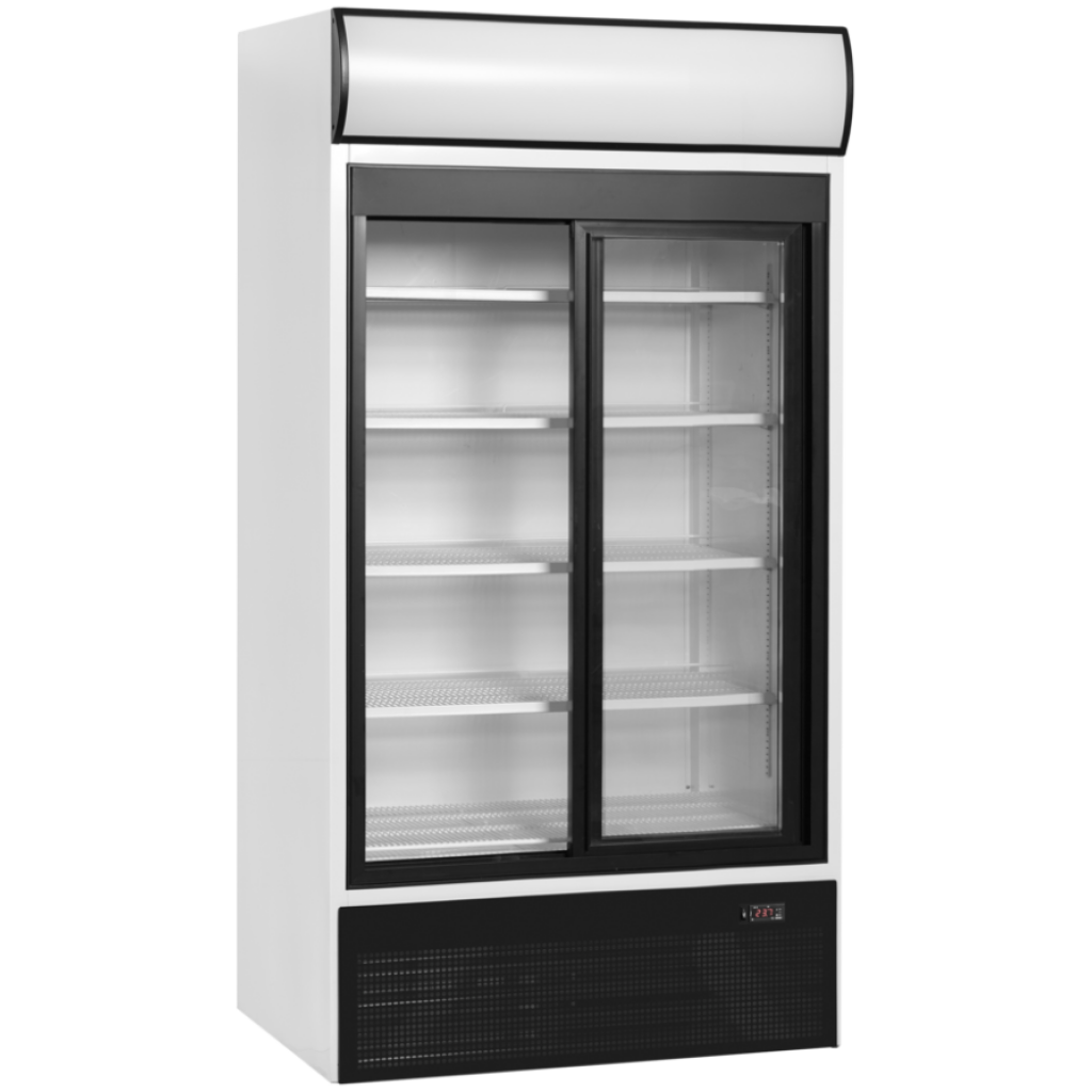 Chladicí skříň prosklené posuv. dveře TEFCOLD FSC 1000 S