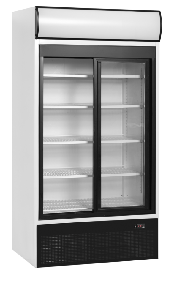 Chladicí skříň prosklené posuv. dveře TEFCOLD FSC 1000 S