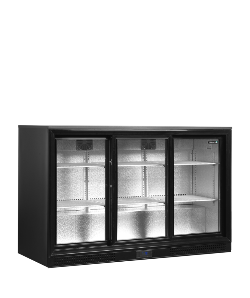 Minibar prosklené posuvné dveře, černá TEFCOLD DB301S-3