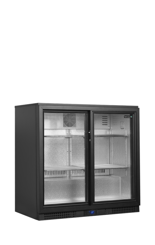 Minibar prosklené posuvné dveře, černá TEFCOLD BA21S