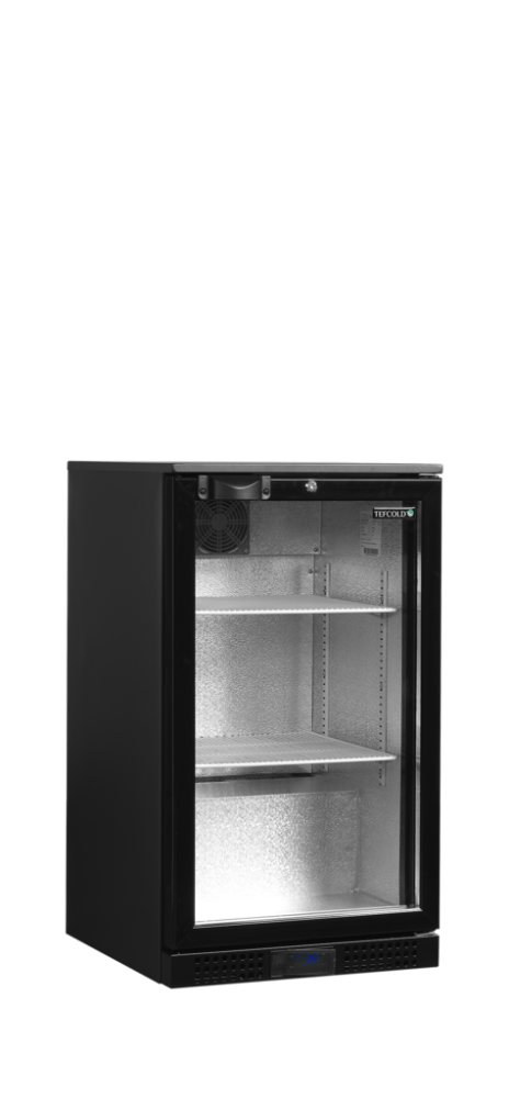 Minibar prosklené křídlové dveře, černá TEFCOLD DB106H