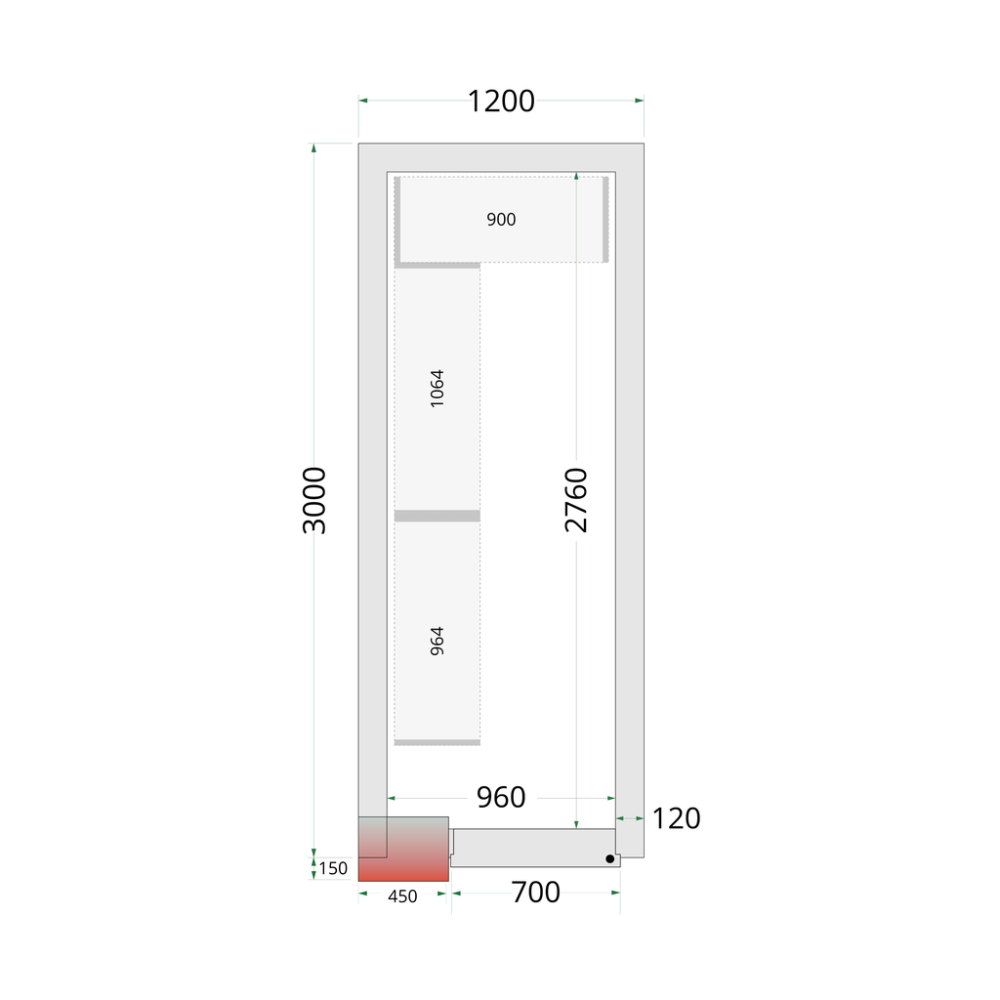 Panely ke stavebnicovým boxům 120 mm CR 120x300x220