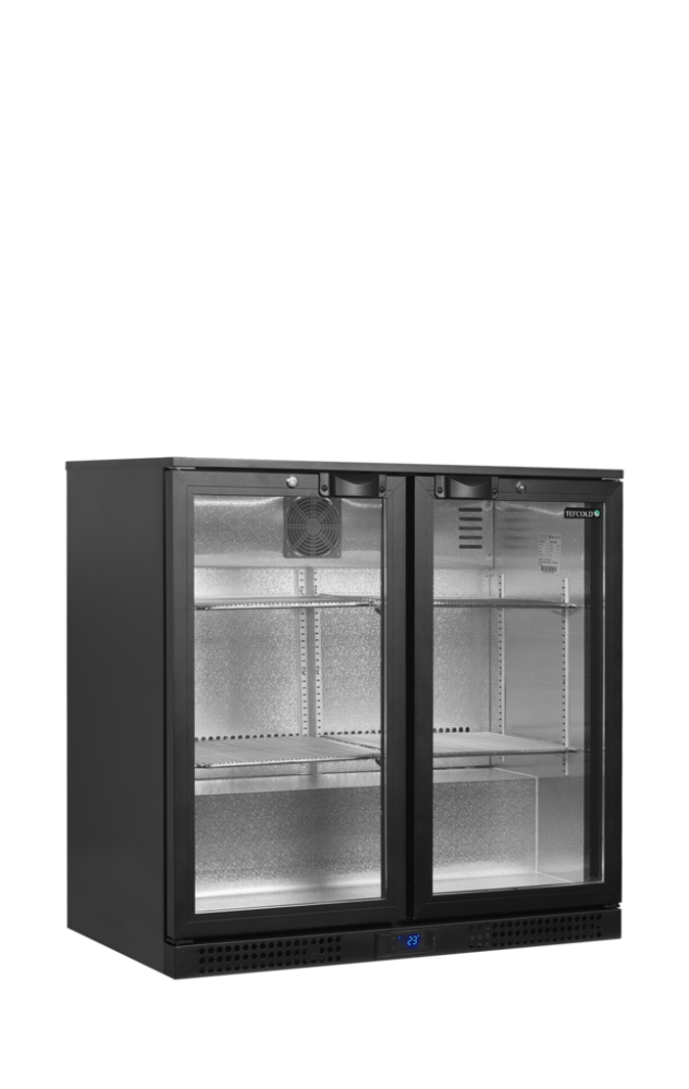 Minibar prosklené křídlové dveře, černá TEFCOLD BA26H