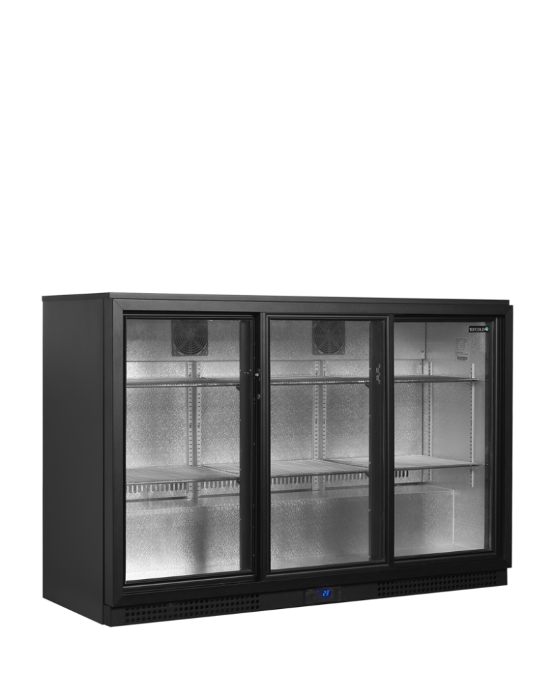 Minibar prosklené křídlové dveře, černá TEFCOLD BA31S-3