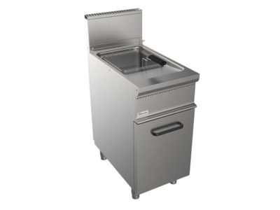 Fritéza plynová, přímý ohřev, 17l, 16,5kW, šířka 400mm, skříňový modul uzavřený