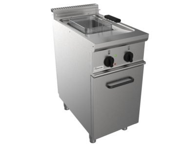Fritéza elektrická, 13l, 12,0kW 400V, šířka 400mm, skříňový modul uzavřený