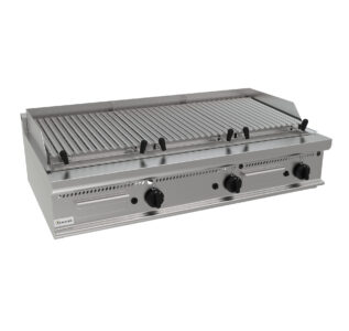 Lávový gril plynový, 24,0kW, na 18kg lávových kamenů, šířka 1200mm, horní modul
