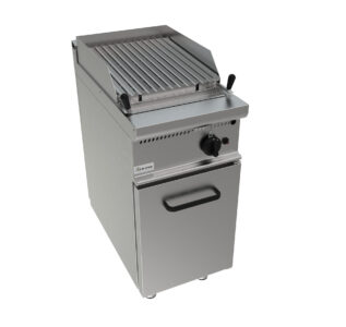 Lávový gril plynový, 8,0kW, na 5kg lávových kamenů, šířka 400mm, skříňový modul uzavřený