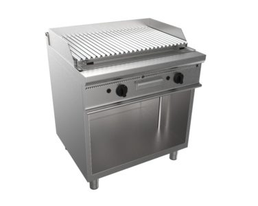 Lávový gril plynový, 16,0kW, na 10kg lávových kamenů, šířka 800mm, skříňový modul otevřený