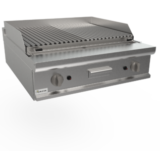 Lávový gril plynový, 22,0kW, na 18kg lávových kamenů, šířka 800mm, horní modul