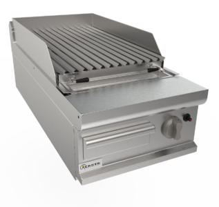 Lávový gril plynový, 11,0kW, na 9kg lávových kamenů, šířka 400mm, horní modul