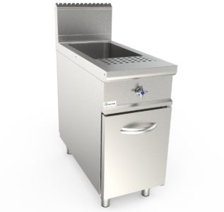 Vařič těstovin plynový, 40l, 15,0kW, šířka 400mm, skříňový modul uzavřený