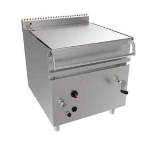 Smažící pánev plynová, 80l, 20,0kW, šířka 800mm, manuální vyklápění