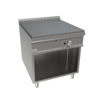Sporák talový, 4 ohřevné zóny - 4x12kW, šířka 800mm, skříňový modul otevřený