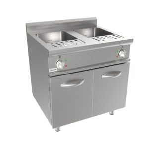 Vařič těstovin elektrický, 28l+28l, 14,0kW, 400V, šířka 800mm, skříňový modul uzavřený