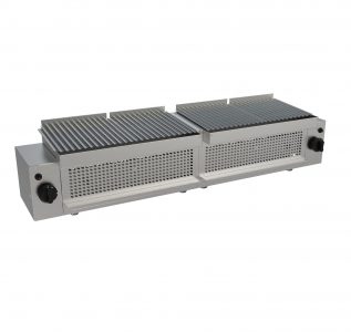 Gril plynový YAKITORI, 2 varné plocha, 2x6,0kW, 4 mřížky, šířka 1.440mm, horní modul