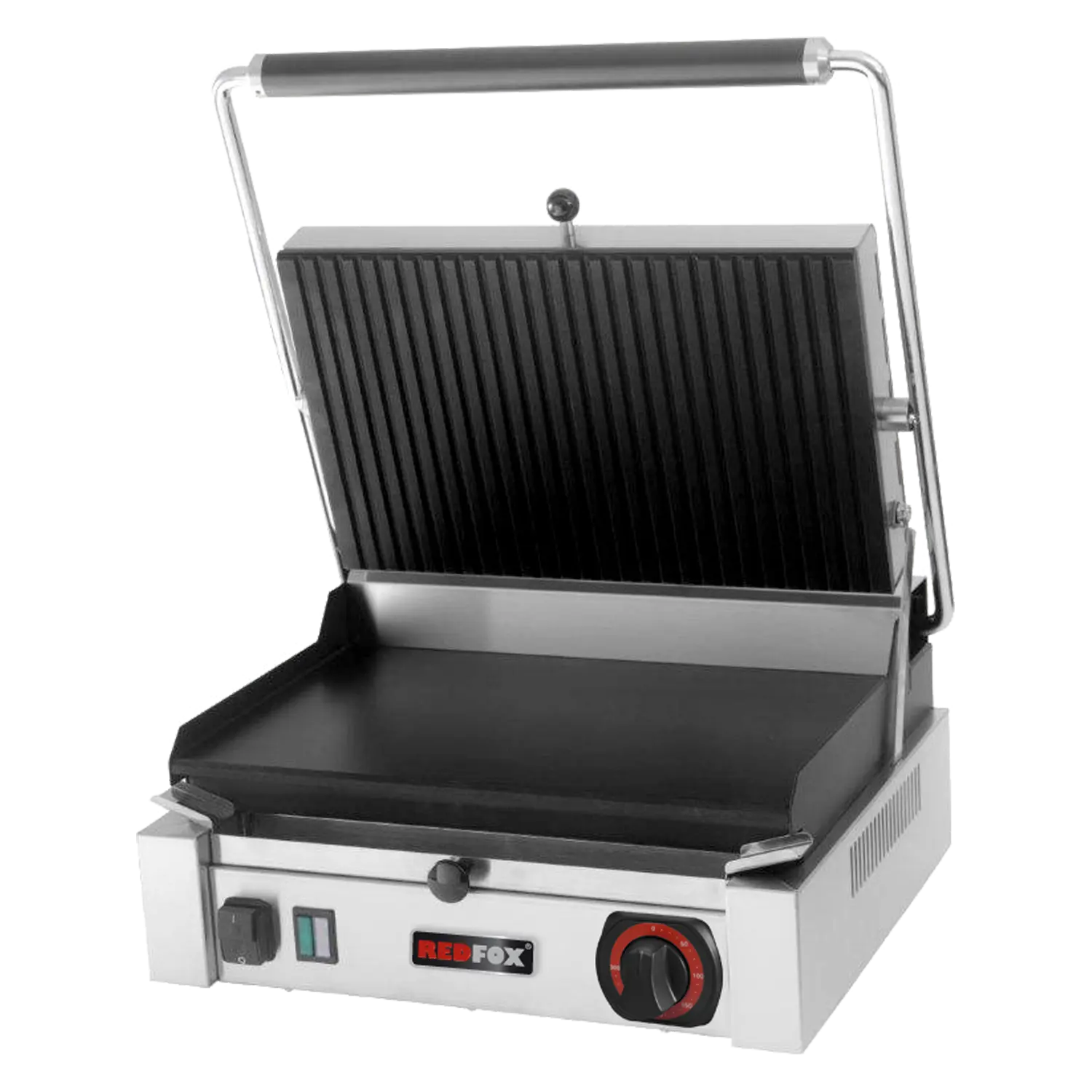 Kontaktní gril hladký elektrický 41x41 teflon 230 V | REDFOX - PM 2015 LTF